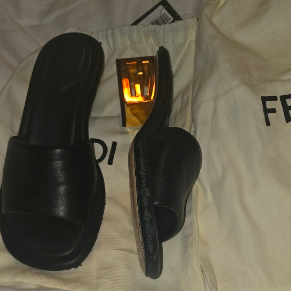 Elegant Black Slide Sandals